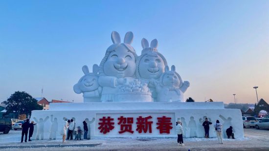 【網絡中國節】兔年雪雕：傳承生肖文化 迎接新春佳節